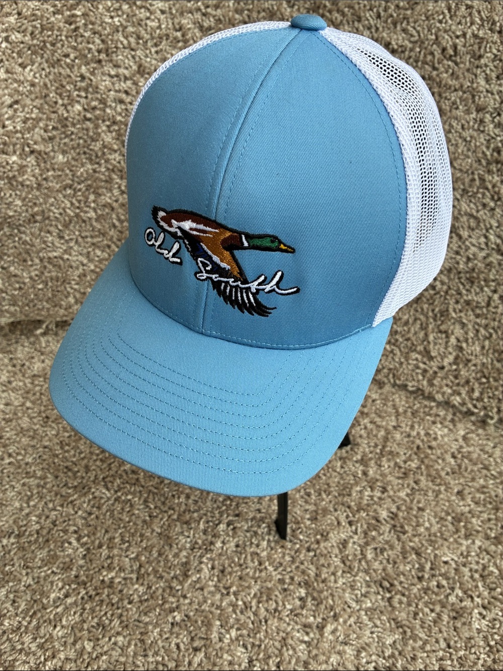 Old South Flying Mallard Carolina Blue SnapBack Trucker Cap